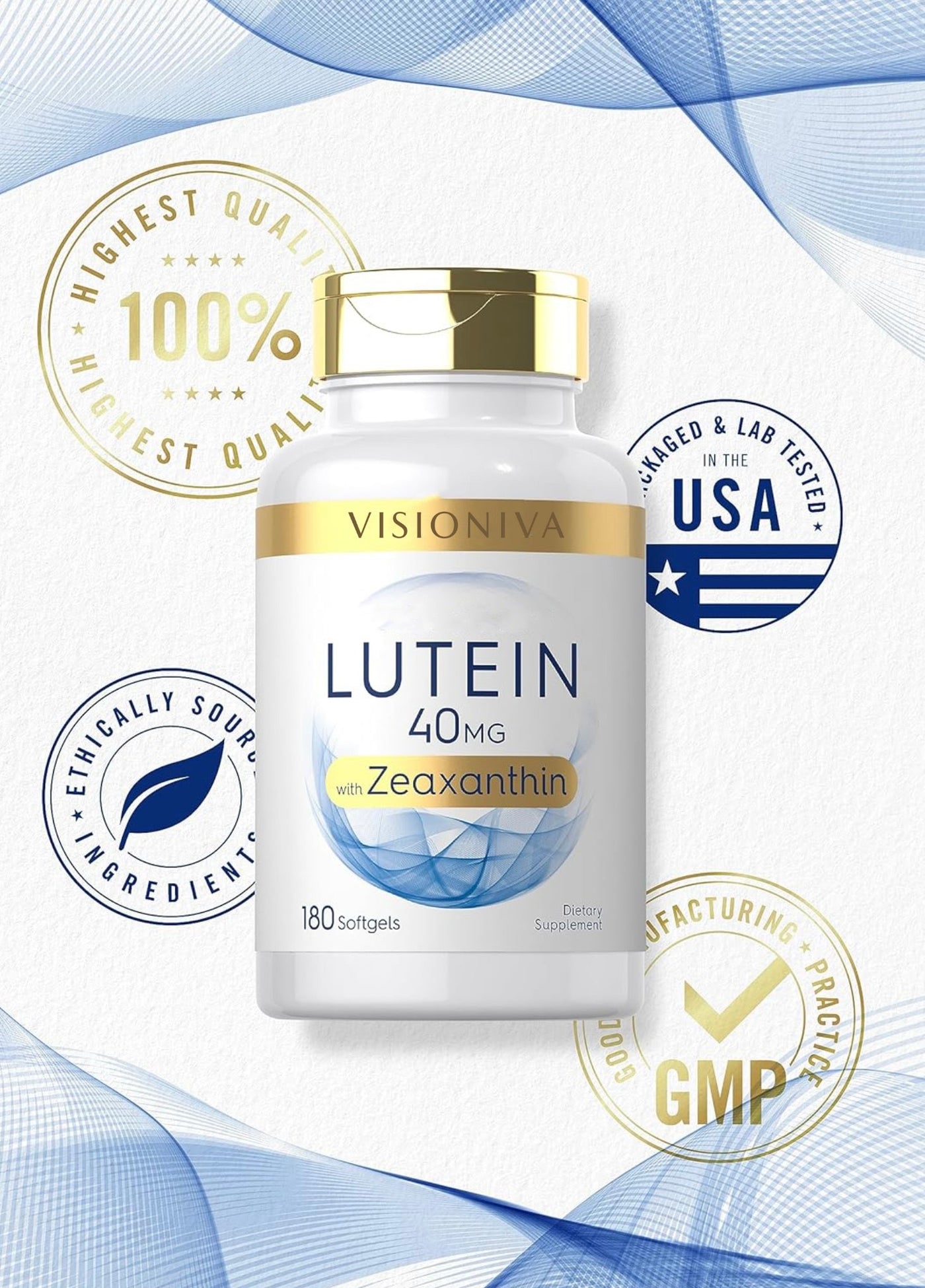 VISIONIVA Natural Eye Health Vitamins